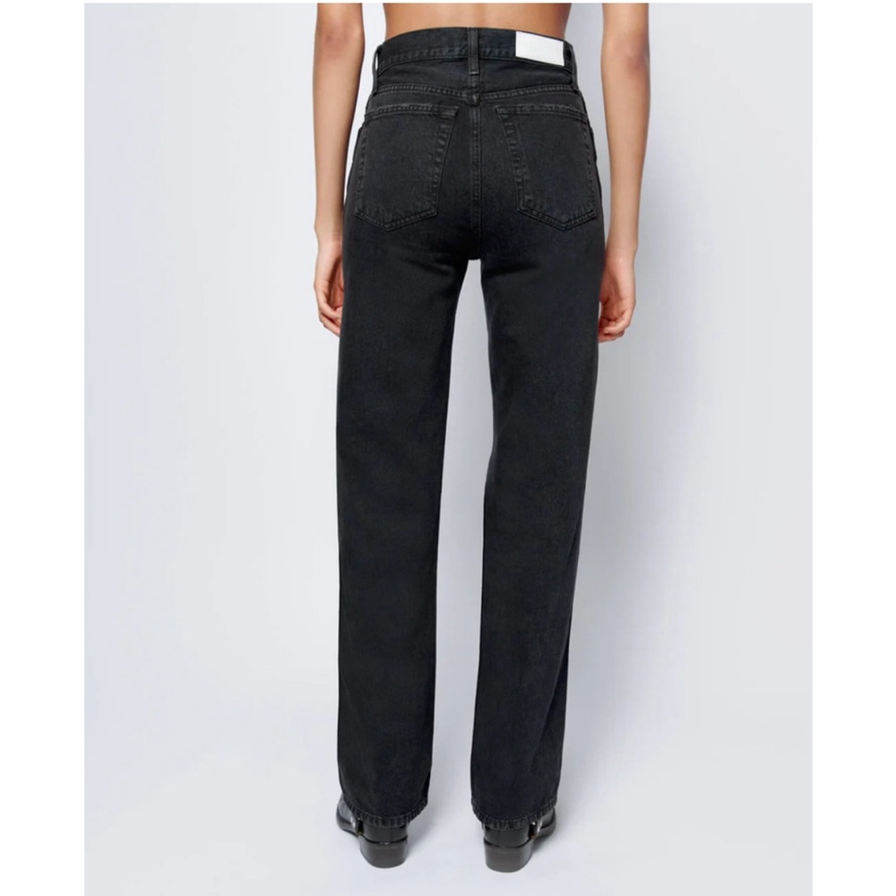 RE/DONE High Rise Loose Jeans Washed Black with Rips - 28 - Picture 7 of 16